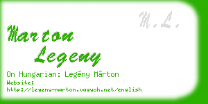 marton legeny business card